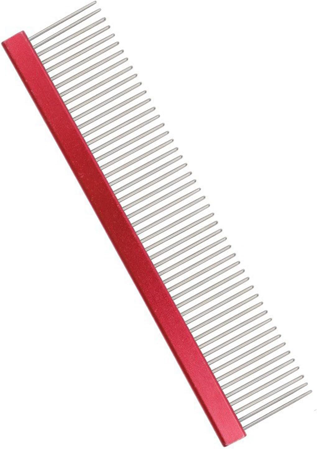 Emily Pets Cats Hair Comb Dog Grooming Comb Hair Remover Deshedding Comb For Dog Pet Skin Massage Brushes Hair Removal Tool (Red