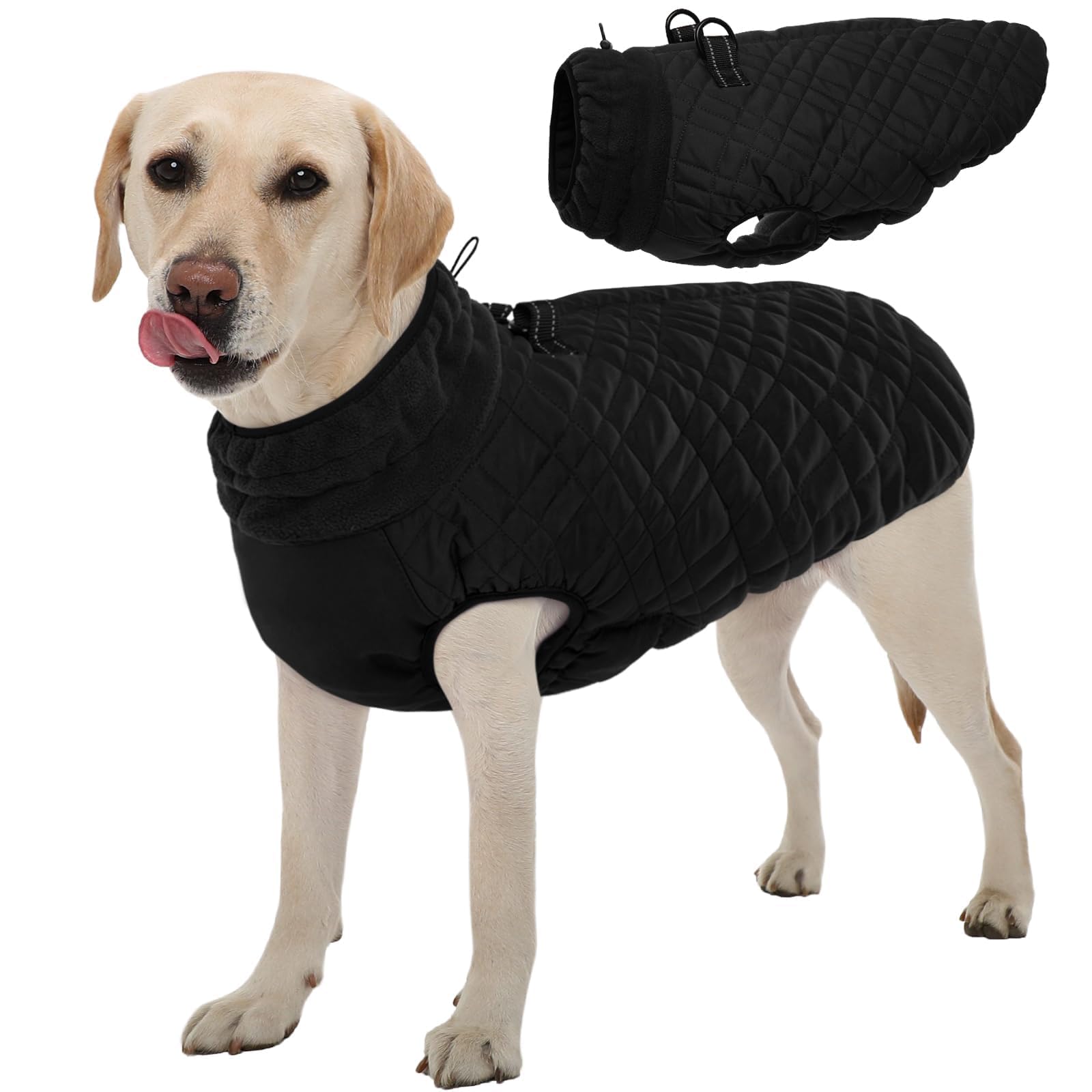 Kuoser Winter Dog Jacket - Medium Dogs, Cold Weather Coats, Snow Jacket & Vest For French Bulldog, Boston Terrier