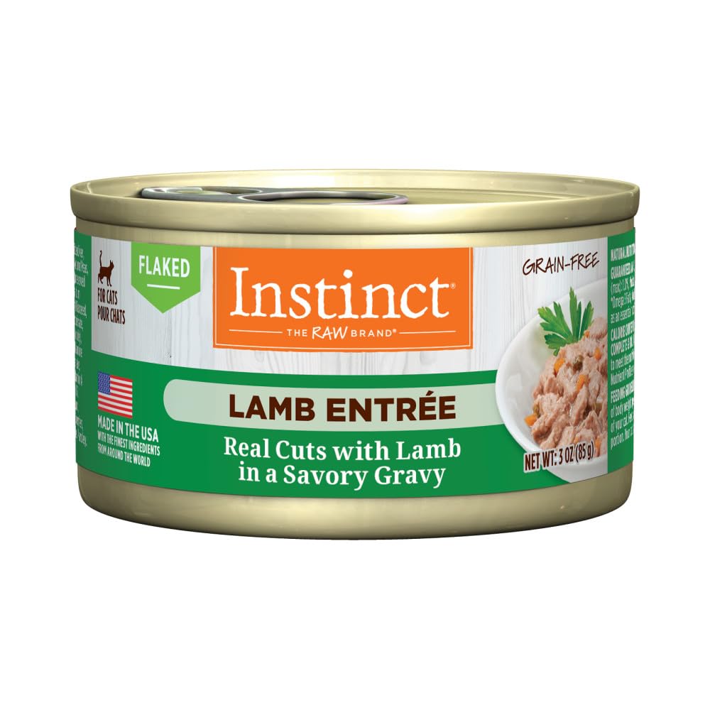 Instinct Flaked Lamb Entr  e Wet Cat Food 3 oz. Can
