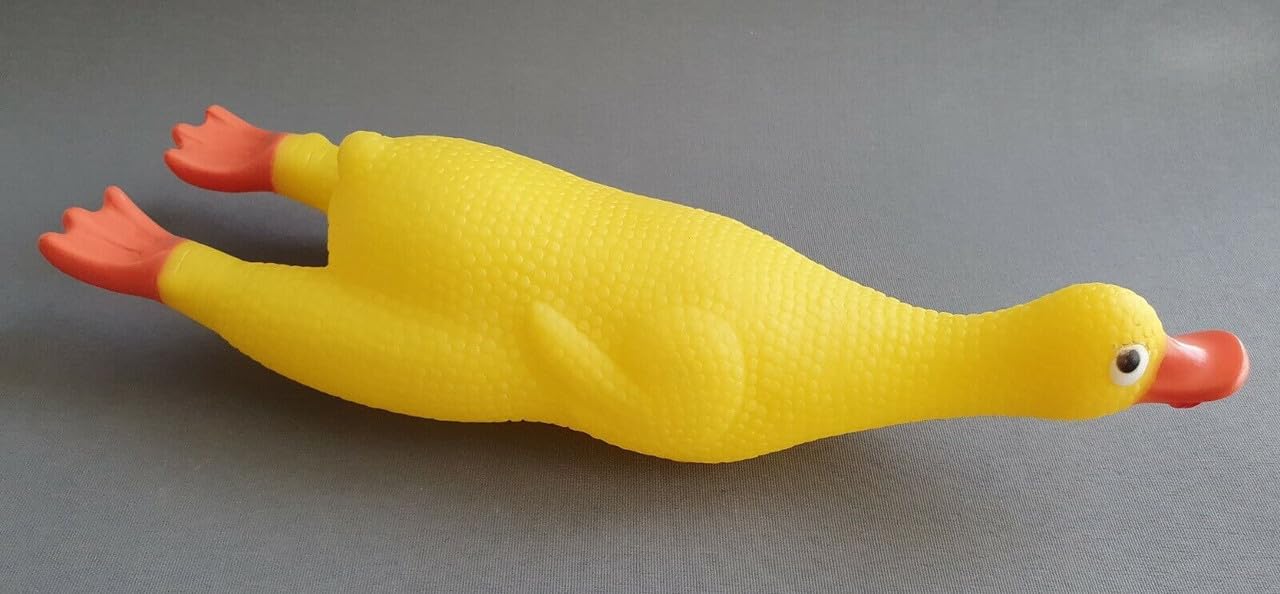 Dog Trust Squeak Latex Dog Toy Yellow Duck Interactive Play for Small Medium Dogs Pack of 1 Yellow Duck
