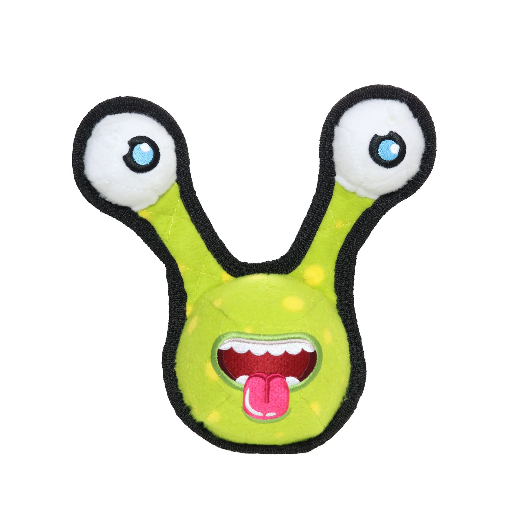 Tuffy - World'S Tuffest Soft Dog Toy - Alien Ball Green-2Eyes - Squeakers - Multiple Layers. Made Durable, Strong & Tough. Inter