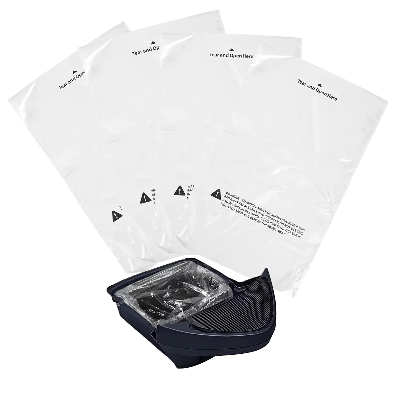 120 Count Waste Drawer Liners Bags Compatible With All Litter Robot Models, 9-11 Gallons Litter Box Liners Custom Fit For Litter-Robot