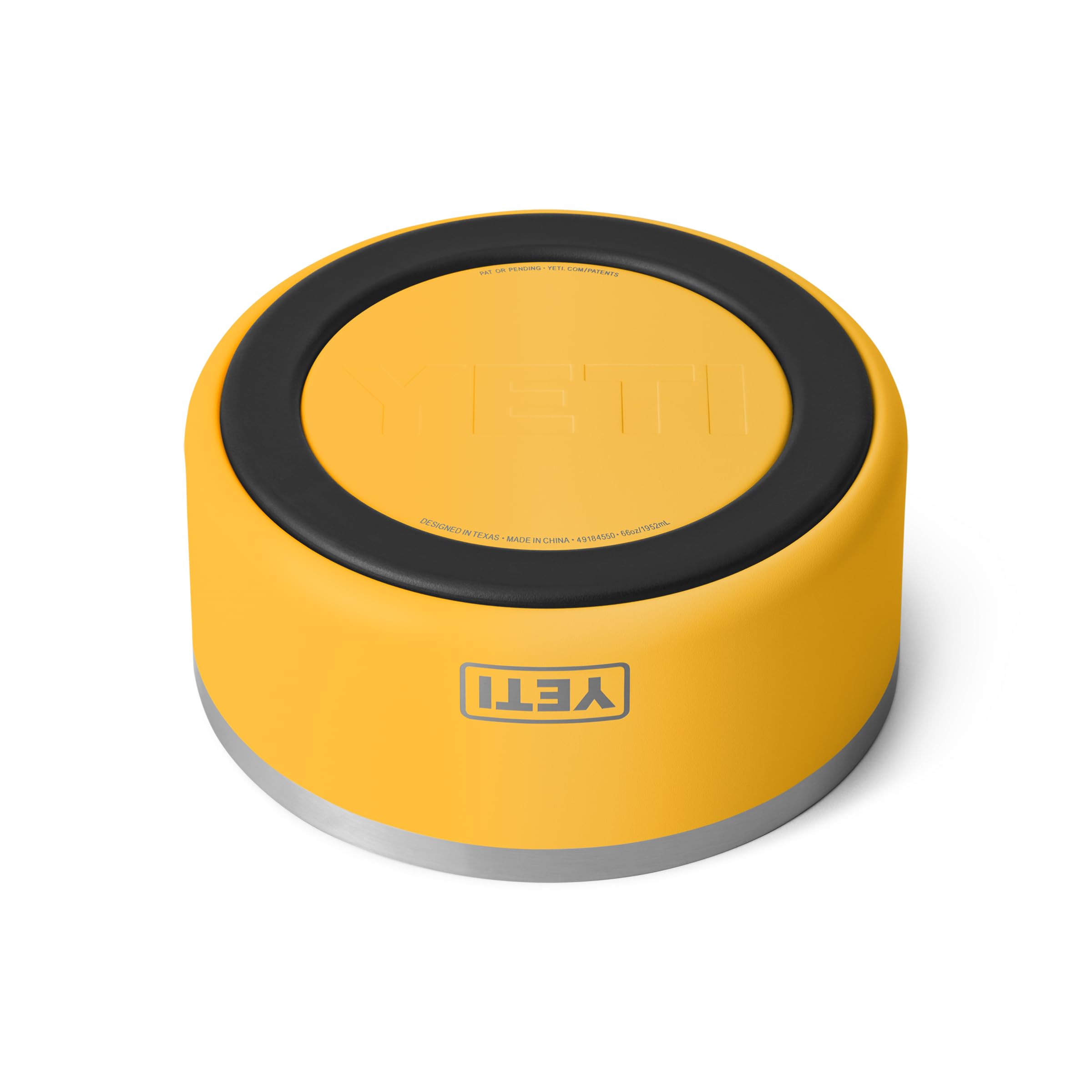 YETI Boomer 8, Stainless Steel, Non-Slip Dog Bowl, Holds 64 Ounces, Alpine Yellow