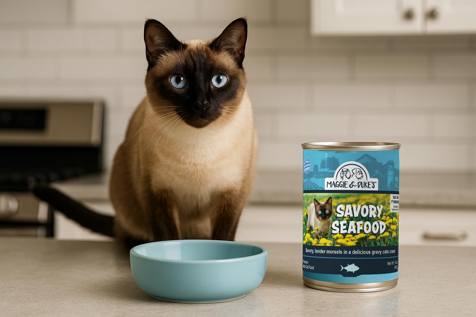 CountryMax Maggie and Dukes Canned Cat Food - 14 oz - High-Protein, Grain-Free Wet Food for Adult Cats & Kittens (Case of 24 Can