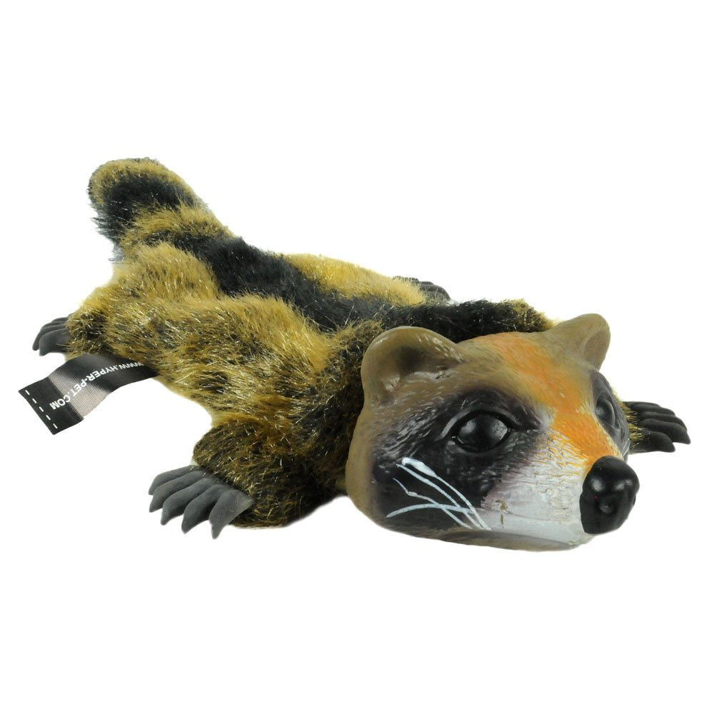 Hyper Pet Raccoon Plush Dog Toy - Large, Brown, New Materials Only, Model 48848