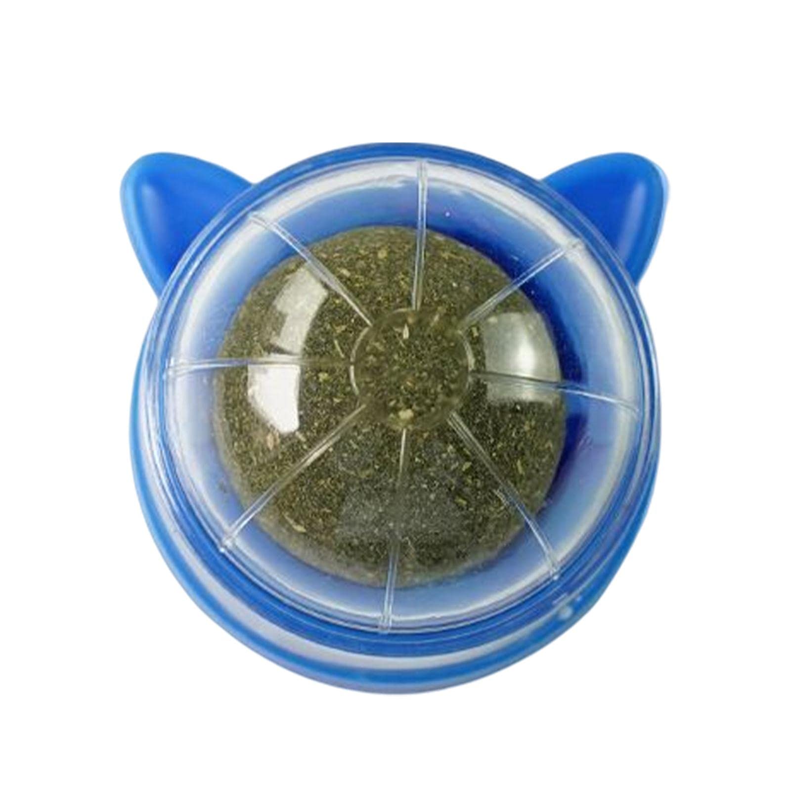 Ecomistiq Catnip Ball Toys Teething Toy Snack Pet French Windows With Lid Chew Cat Style F| Toys| Supplies |Pet
