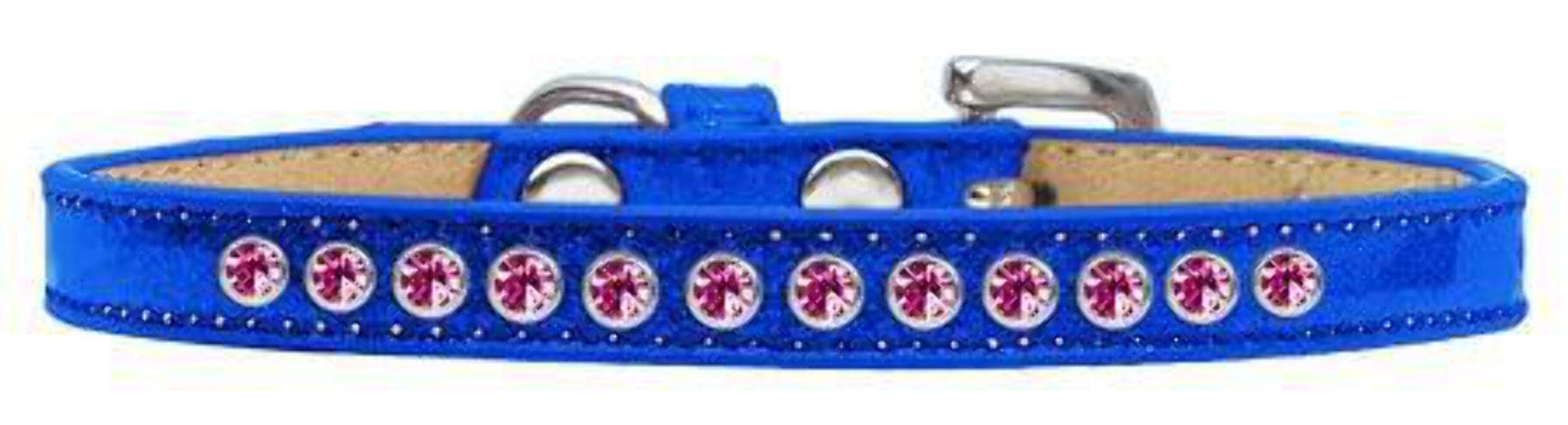 Dog, Puppy & Pet Ice Cream Collar, Bright Pink Crystal Rimsets Pink 8