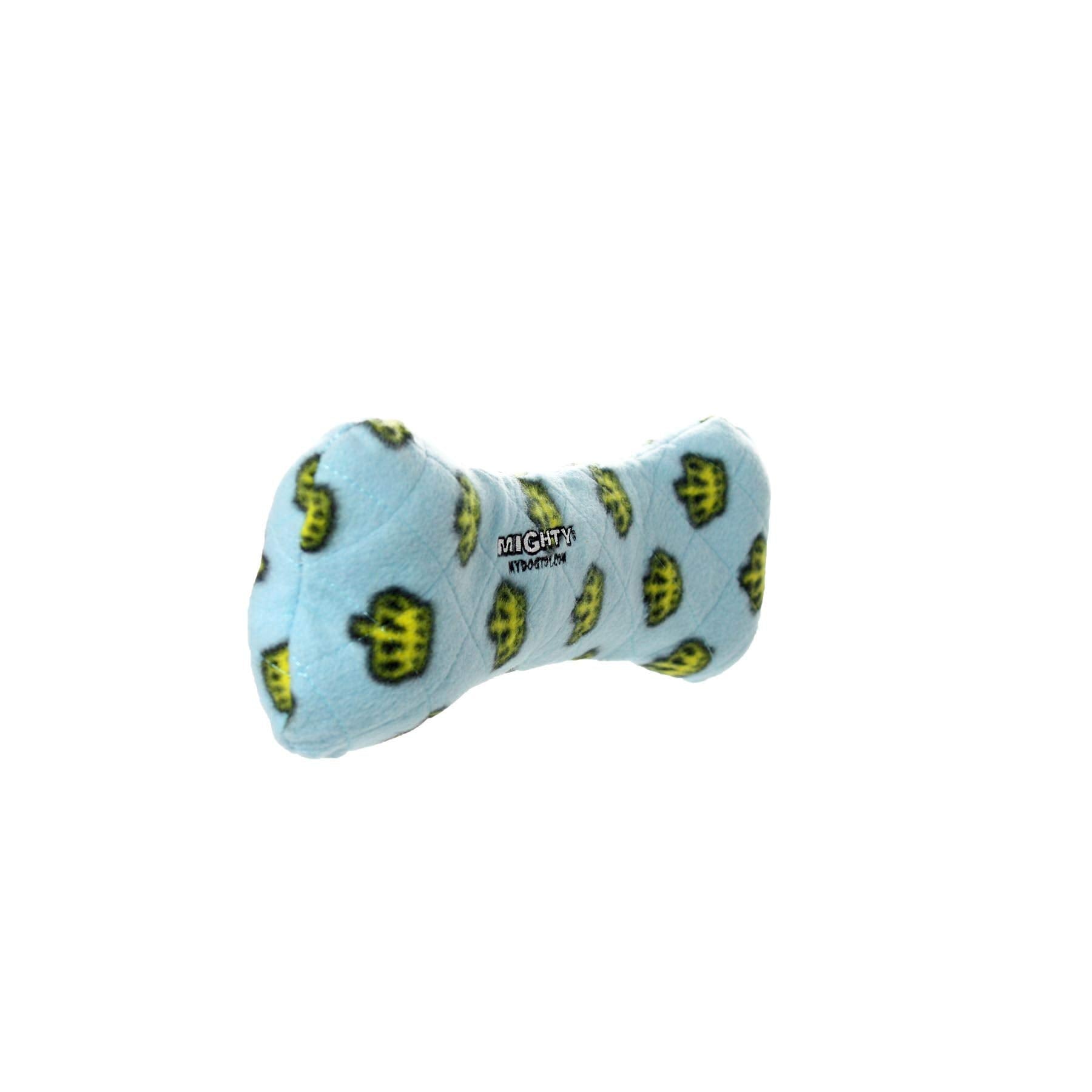 Mighty- No Stuff Bone - Squeaky Plastic Core. 2-In-1 Toy. Made Durable, Strong & Tough. Interactive Play (Tug, Toss & Fetch). It