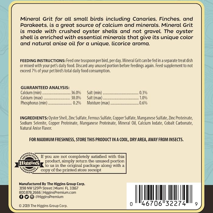 Higgins 466021 Bird Food Formula, One Size