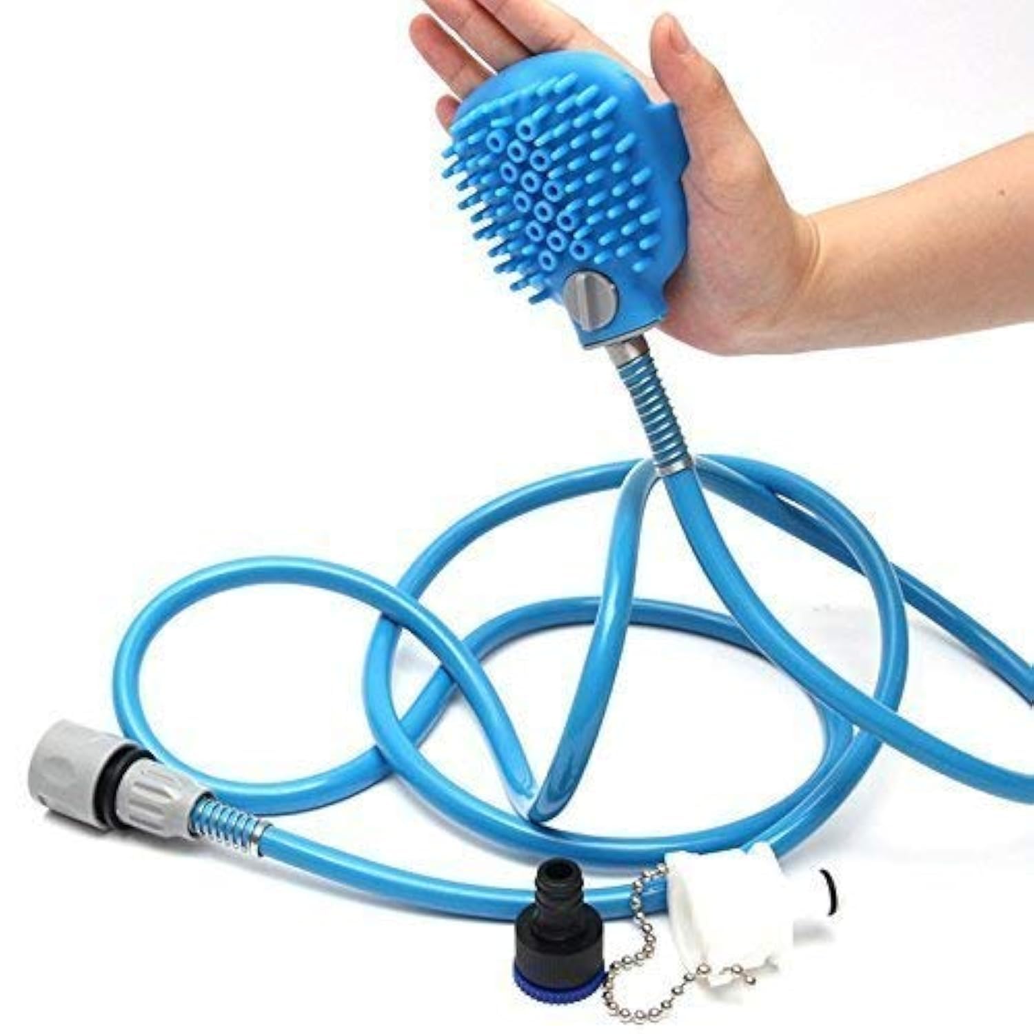 Shrevi Pet Bathing Tool Shower Bath Sprays For Pets Washing Brush With Massager Garden Hose Compatible