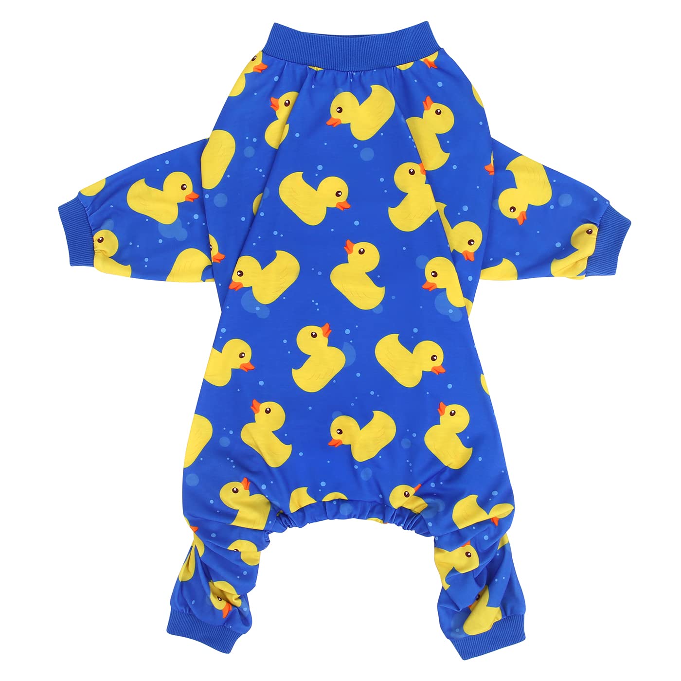 Hde Dog Pajamas One Piece Jumpsuit Lightweight Dog Pjs Shirt For M-3Xl Dogs Ducks Blue - 3Xl
