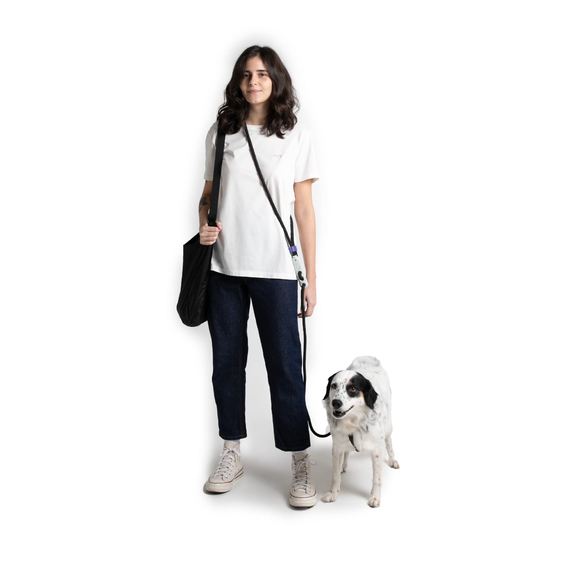 Nox Reflective 3-In-1 Hands-Free Dog Leash, Versatile Crossbody Rope Leash, Adjustable Long Leash, Easy On The Wrist