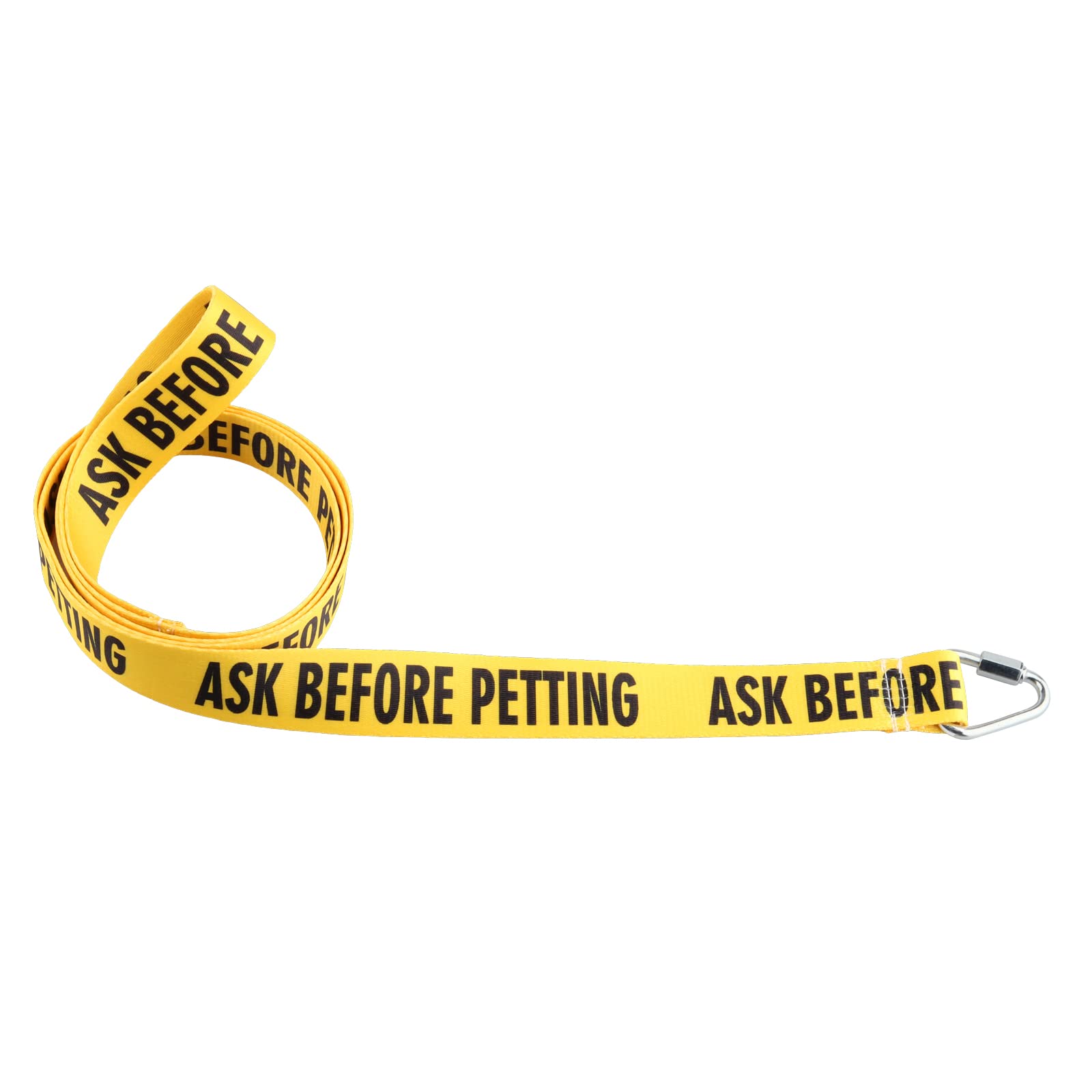 JXGZSO Ask Before Petting Dog Leash - Nervous Shy Rescue Dog Gift, Polyester, Yellow, Model 1