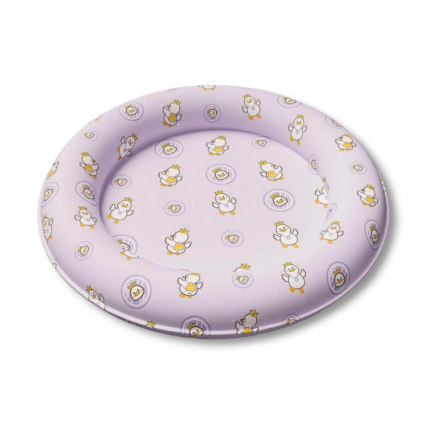 STYLEHEAVEN Raised Rim Donut Pet Bed Recessed Center Padded Rim Pet Bed Padded Cooling, L, Duck Pet Supplies | Small Animal Supp