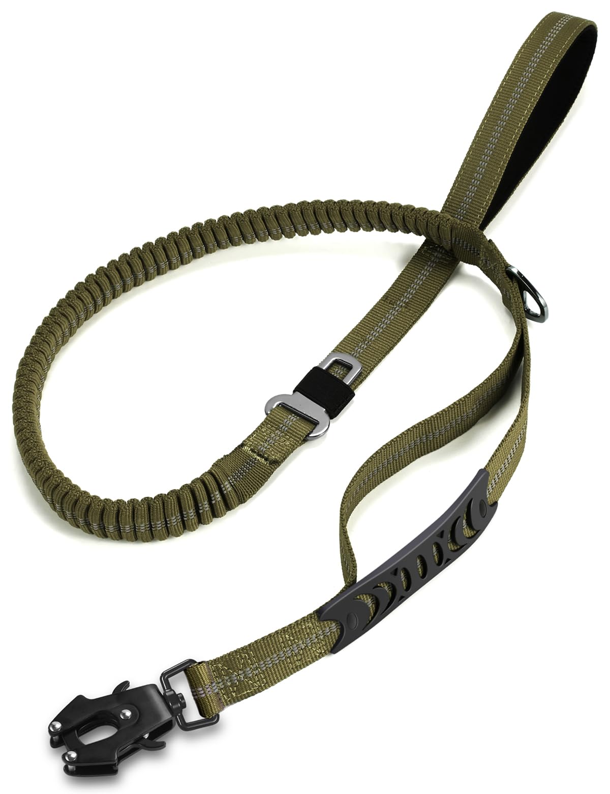 Tinmarda Heavy Duty Dog Leash With 2 Padded Handles & Advanced Easy Metal Clip, 4-6Ft Shock Absorbing No Pull Dog Leashes For Me