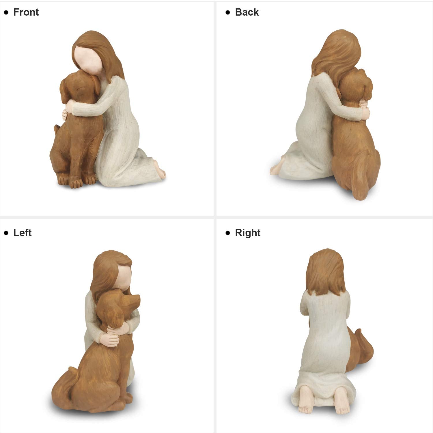 Bingo Castle Dog Angel Figurines, Angel Dog Friendship Memorials For Dog Lovers