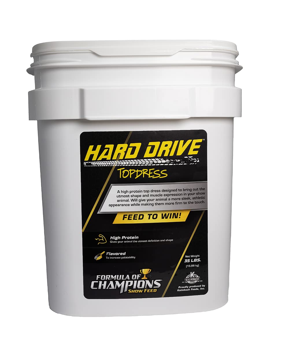 Formula of Champions Hard Drive Topdress Pelleted Supplement for Cattle, Sheep, Goats, and Pigs, 35 lb Bucket