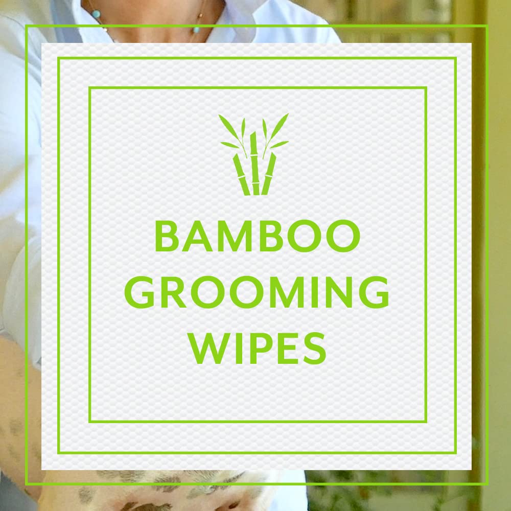 StripHair Bamboo Cloth Wipes Extra Large Reusable 12x12in for Dog Pet Horse Grooming Coat Care and All Purpose Cleaning