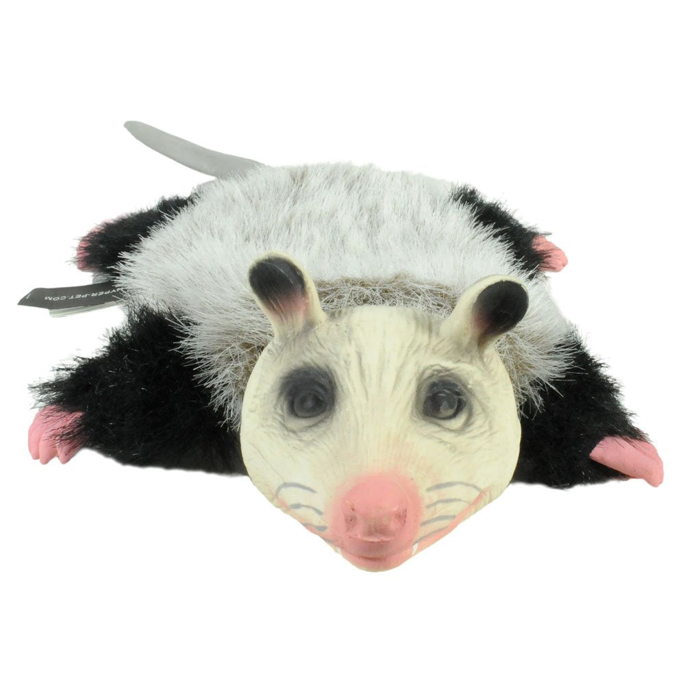 Hyper Pet Opossum Plush Dog Toy - Medium Grey - New Materials Only - Model 48849