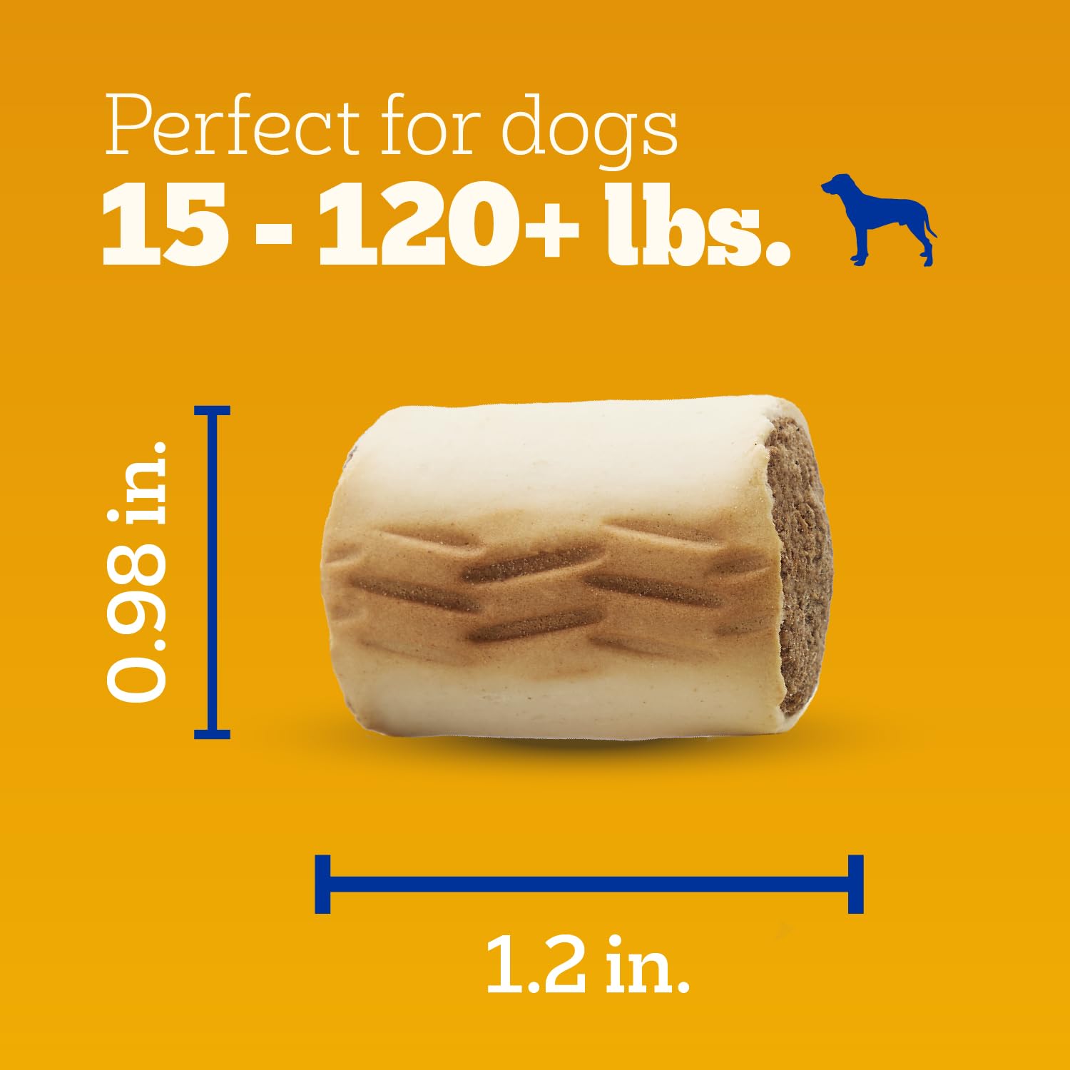 Pedigree Dry Dog Treats MarroBone Real Beef Flavor, 1.5 lb. Bag (Pack of 8)