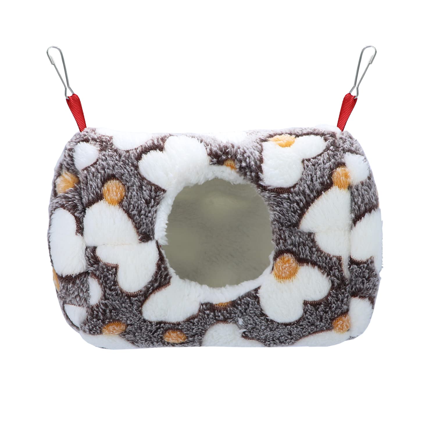 Wontee Hamster Hammock Warm Bed House Small Animal Hideout for Hamsters Gerbil Young Rat Mouse (Coffee)