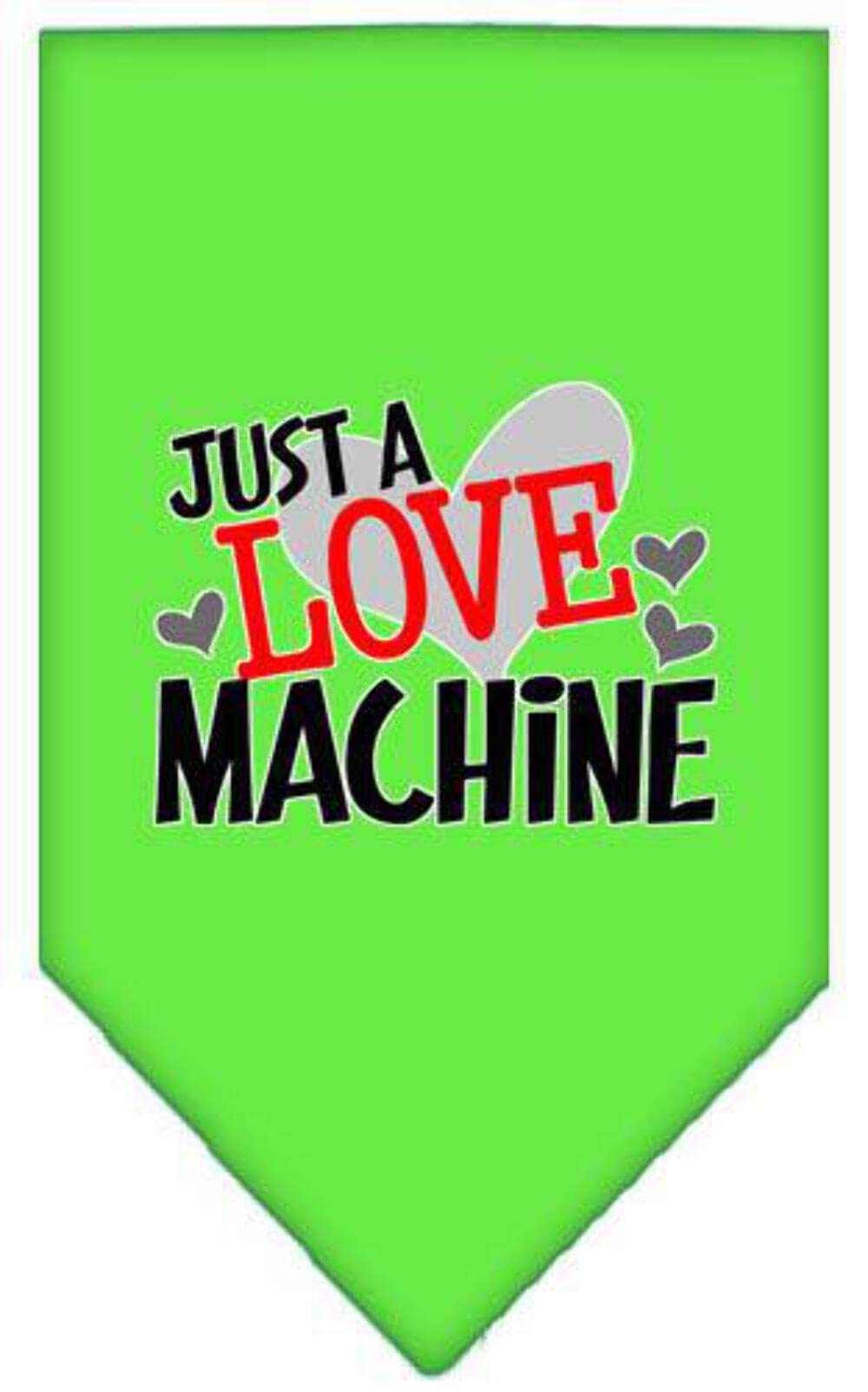Mirage Pet Product Love Machine Screen Print Bandana Light Pink Large