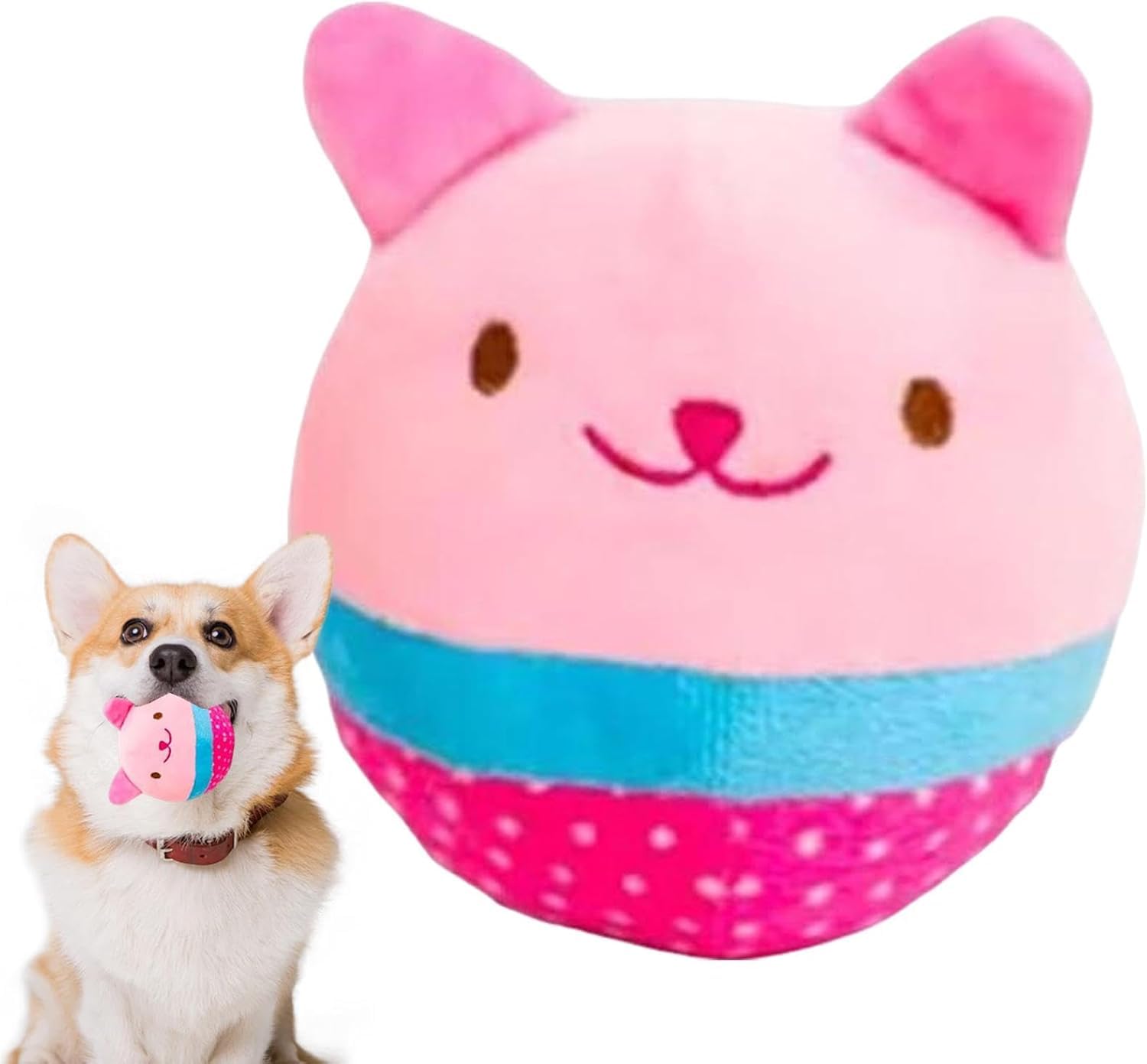 Premiumav Dog Squeaky Toys  Soft, SkinFriendly Chew Toys With Vibrant Colors & Durable Squeaky Mechanism, Interactive Dog & Ca