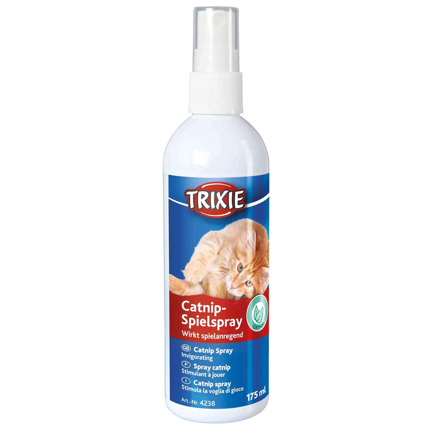 Trixie:  Catnip Play Spray Toy | Stimulate Playful Behaviour In Cats | Can Be Used On Toys And Scratch Post To Attract And Enga