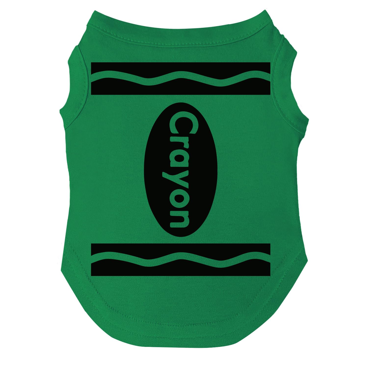 Crayon Costume Halloween Dog Tee Shirt Sizes For Puppies, Toys, And Large Breeds (Green, 5X-Large 410)