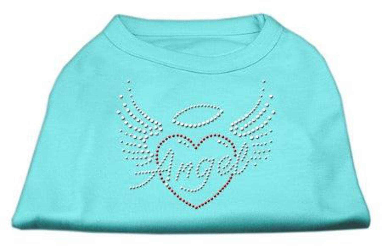 Mirage Pet Products Angel Heart Rhinestone Dog Shirt, 3X-Large, Purple