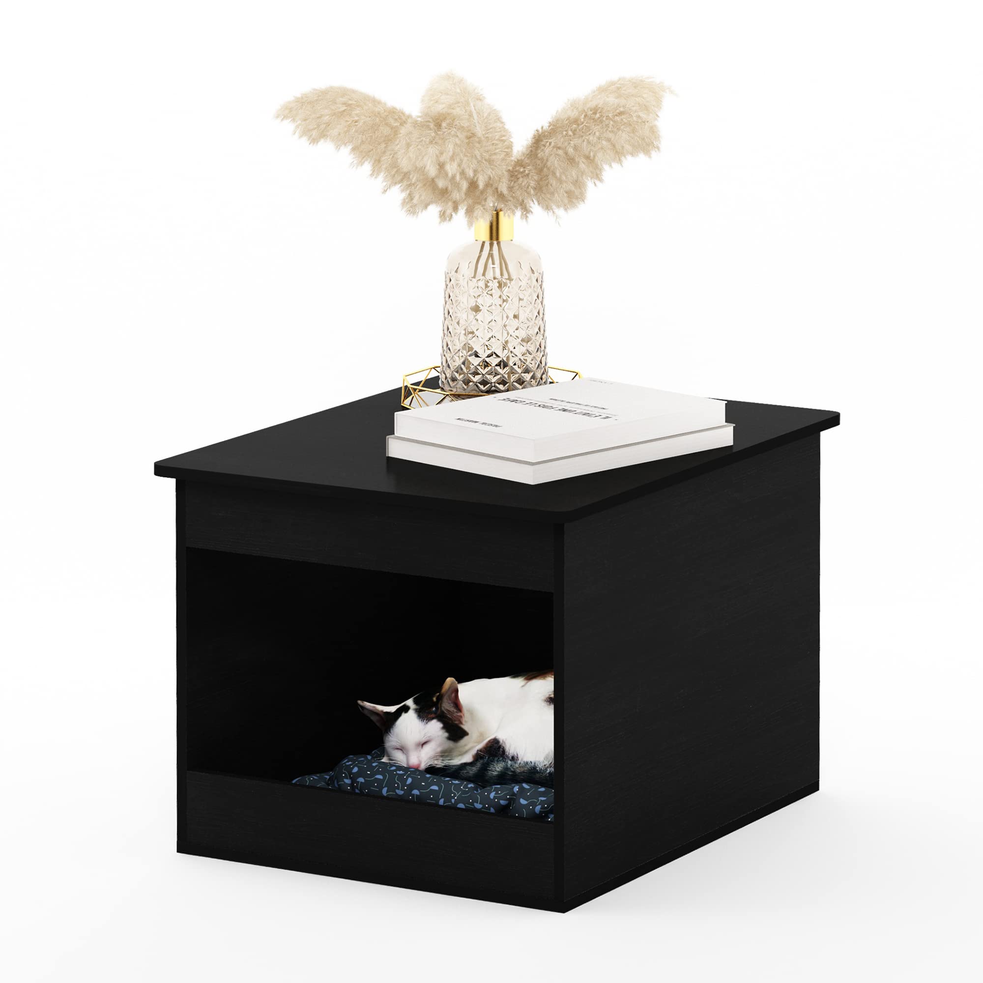 Furinno Peli Top Opening Litter Box Enclosure, Americano