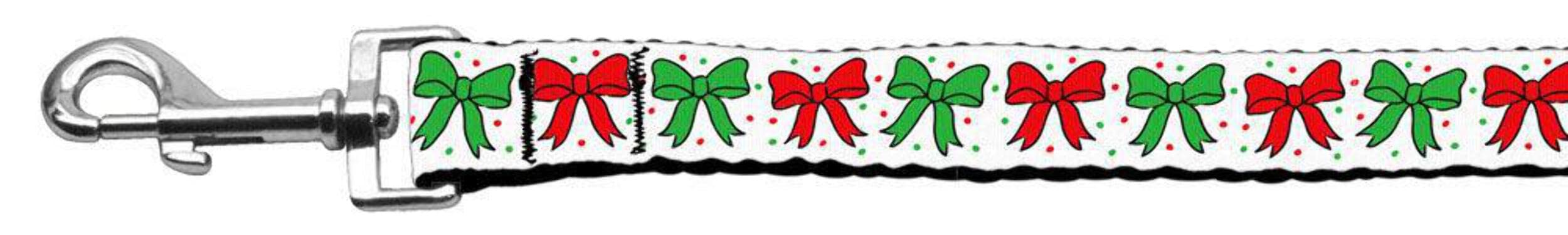 Mirage Pet Products Christmas Bows Nylon Ribbon Collar, Large, Martingale