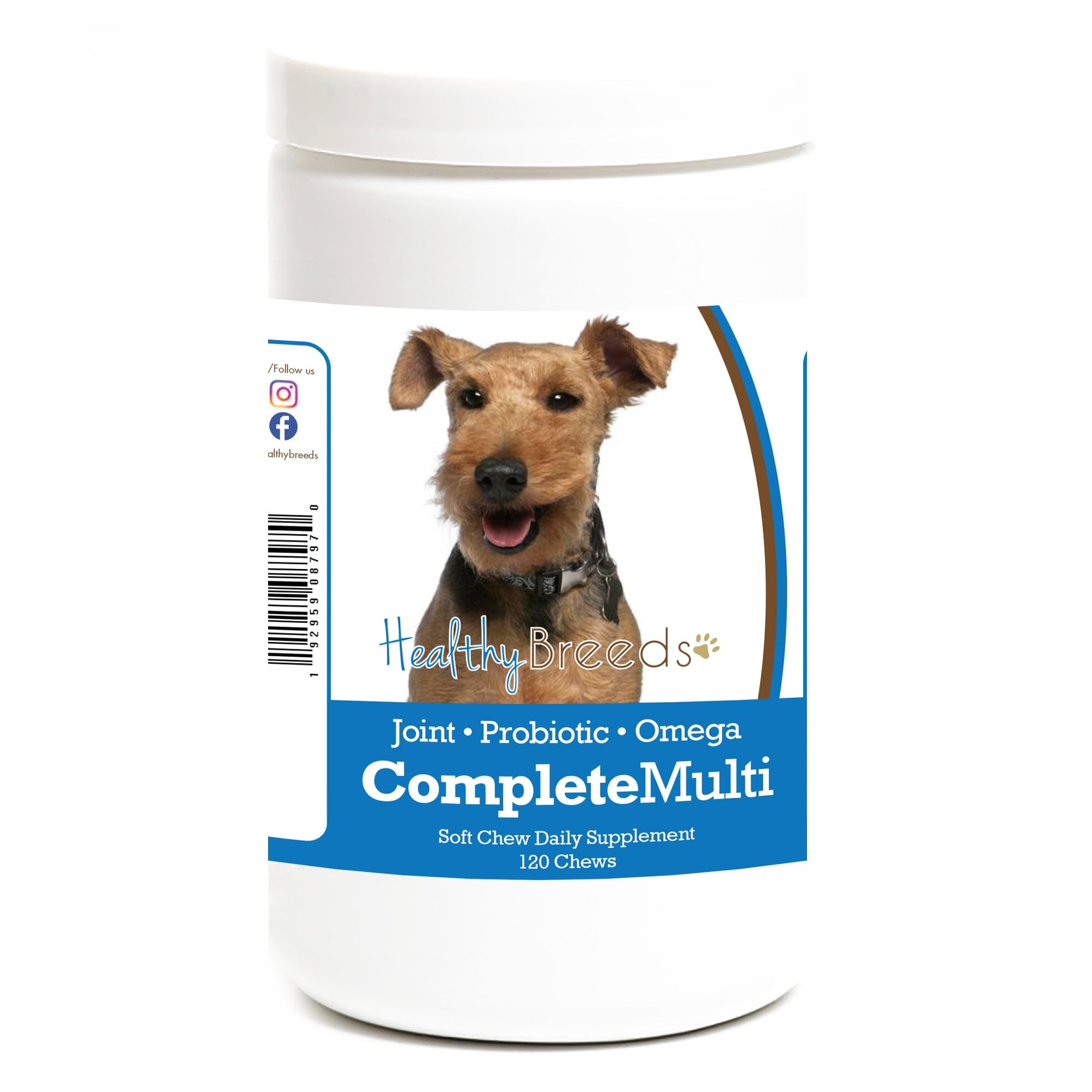 Healthy Breeds Welsh Terrier All in One Multivitamin Soft Chew 120 Count