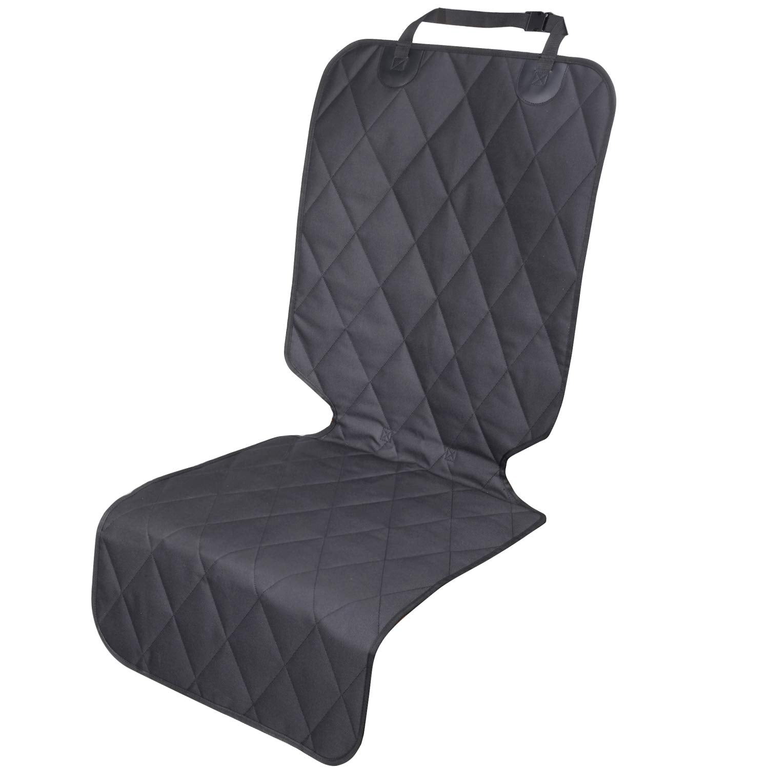 Vivaglory Front Dog Seat Covers, 1Pack No-Skirt Design 4 Layers Quilted & Durable 600D Oxford Car Seat Cover For Dogs With Anti-