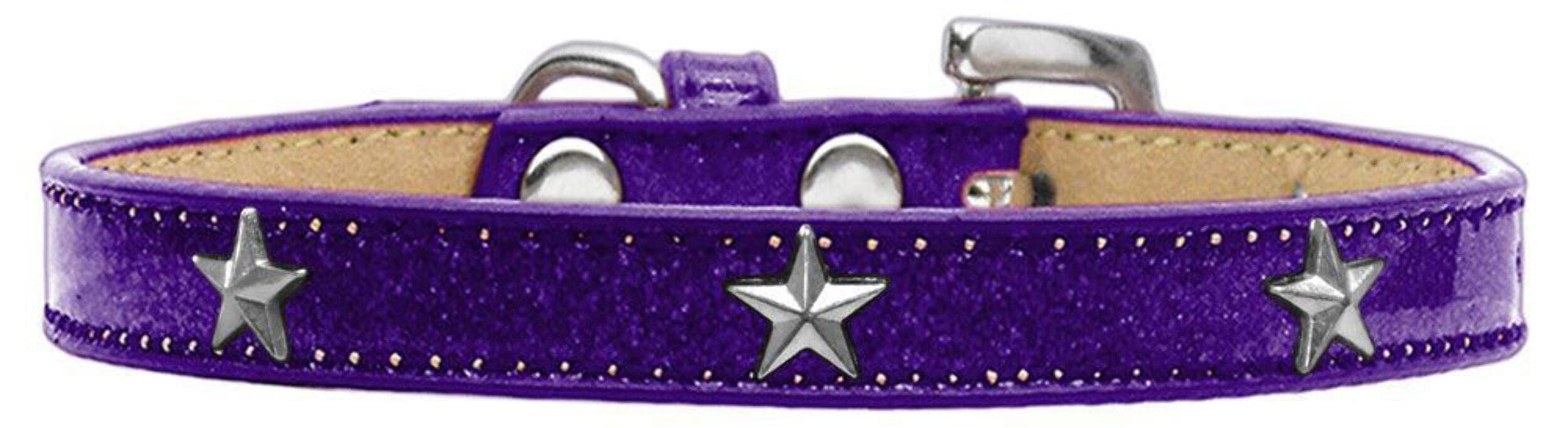 Dog, Puppy & Pet Widget Ice Cream Collar, Silver Star Gold 20