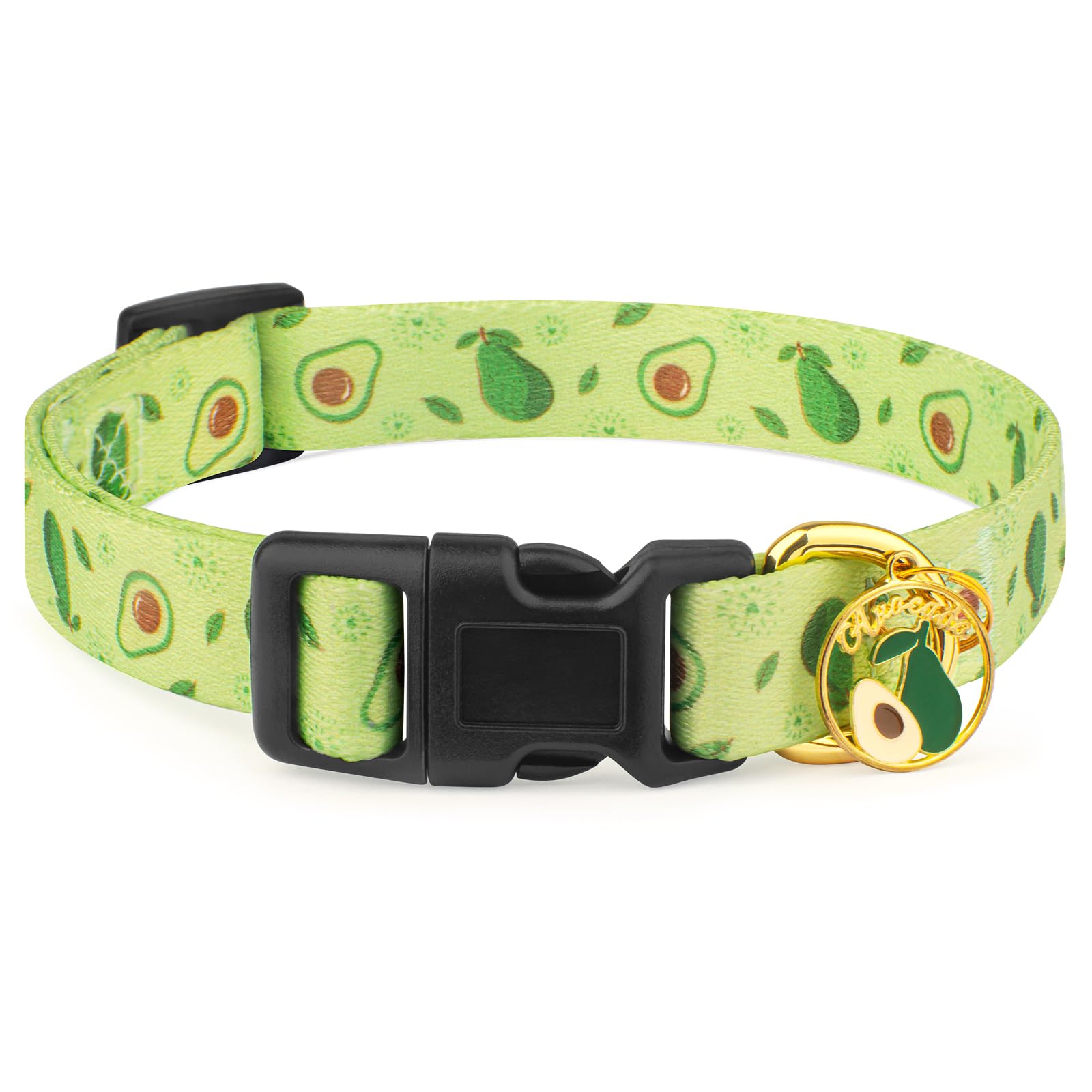 Handmade Dog Collar for Small Medium Large Dogs,Green Avocado with Pendant Fall and Winter Fashions Dog Collars,Ideal for Girl D