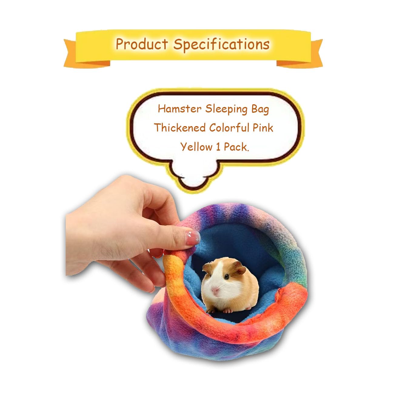 Zbjbinch Guinea Pig Hideout, Soft Fleece Rabbit Snuggle Sack, Small Animal House Ferret Cozy Cave Hamster Sleeping Bag For Small
