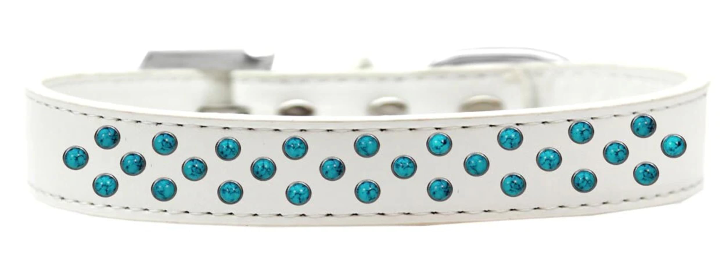 Dog, Puppy & Pet Fashion Collar, Southwest Turquoise Pearl Rimsets Sprinkles Black 12