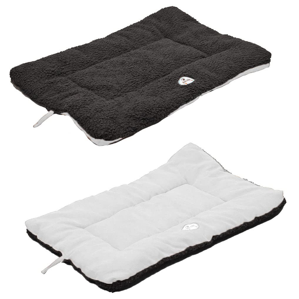 Pet Life Eco-Paw Pet Mat - Reversible Dog Bed With High-Grade Inner-Fill - Dual-Sided Textured Surface, Machine Washable