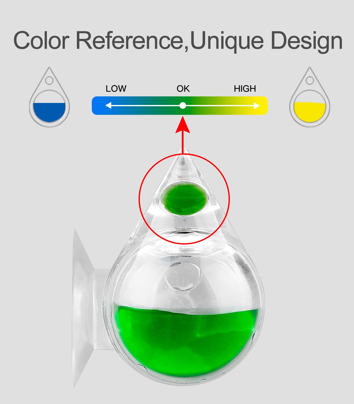 Clscea Aquarium Co2 Acrylic Drop Checker Co2 Indicator (Tear Drop & 15Ml)