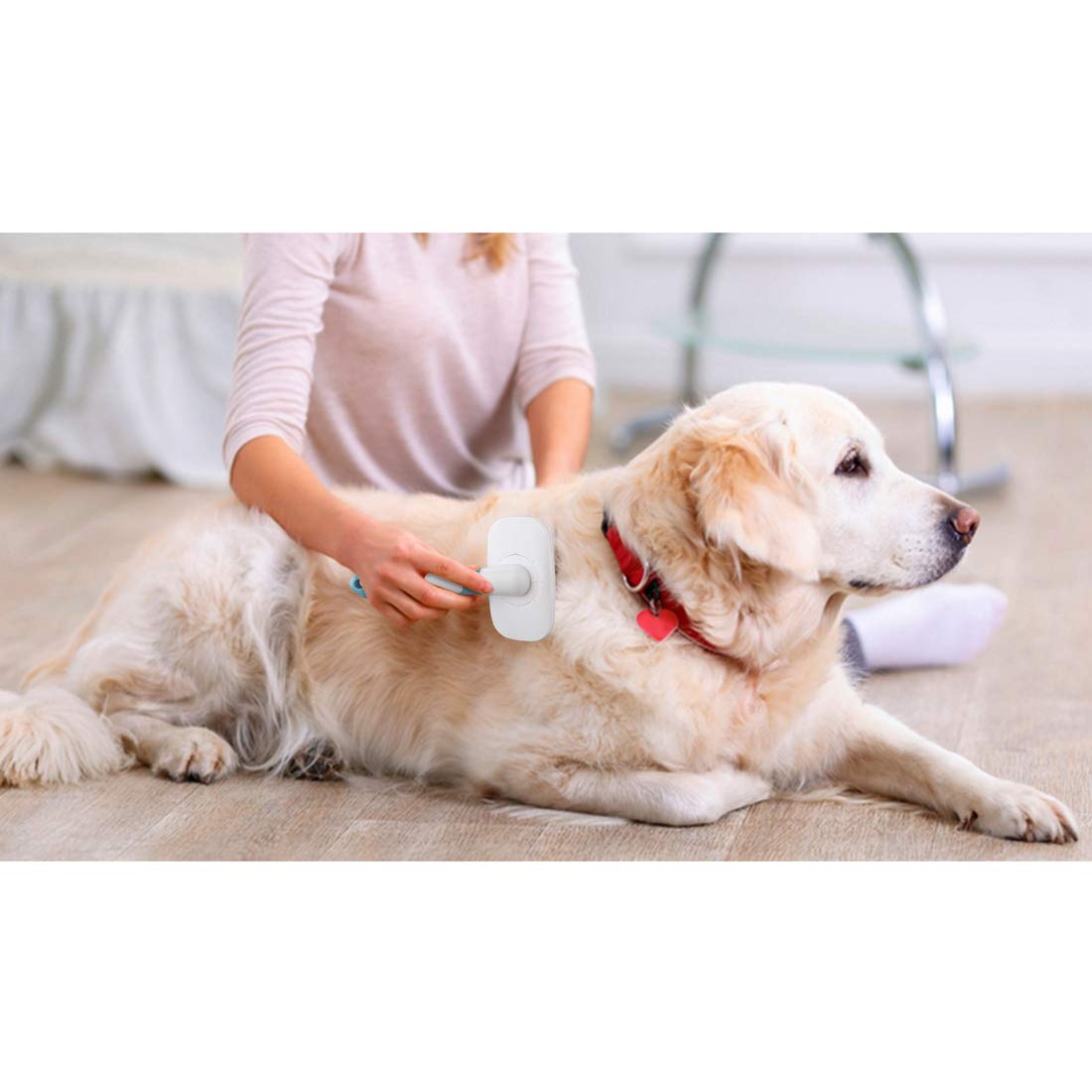 Blinkeen Dog Brush & Cat Brush For Shedding And Grooming,Pet Slicker Combs For Dog & Cat With Long Or Short Hair