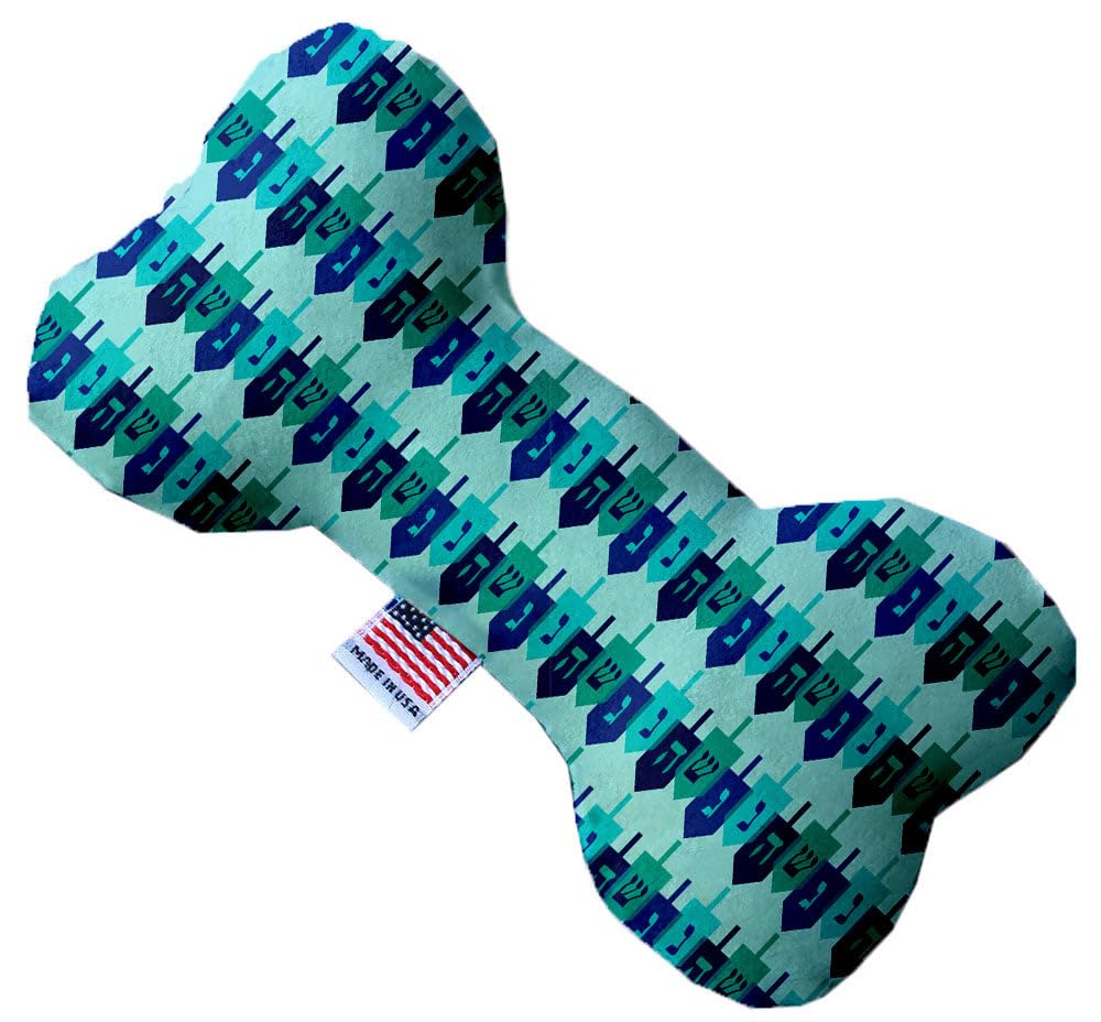 Pet and Dog Plush Heart or Bone Toy, "Hanukkah Group" (Available in different sizes, and 8 different pattern options!) DreidelDreidelDreidl 10" Plush Bone