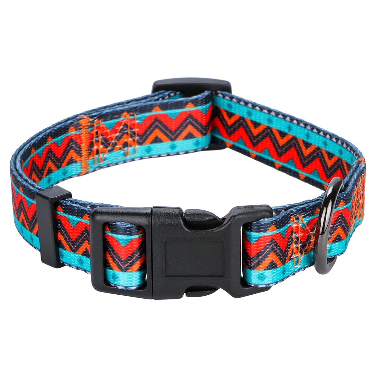 Rhea Rose Tribal Dog Collar Aztec Pattern Adjustable Collars Large Geometric