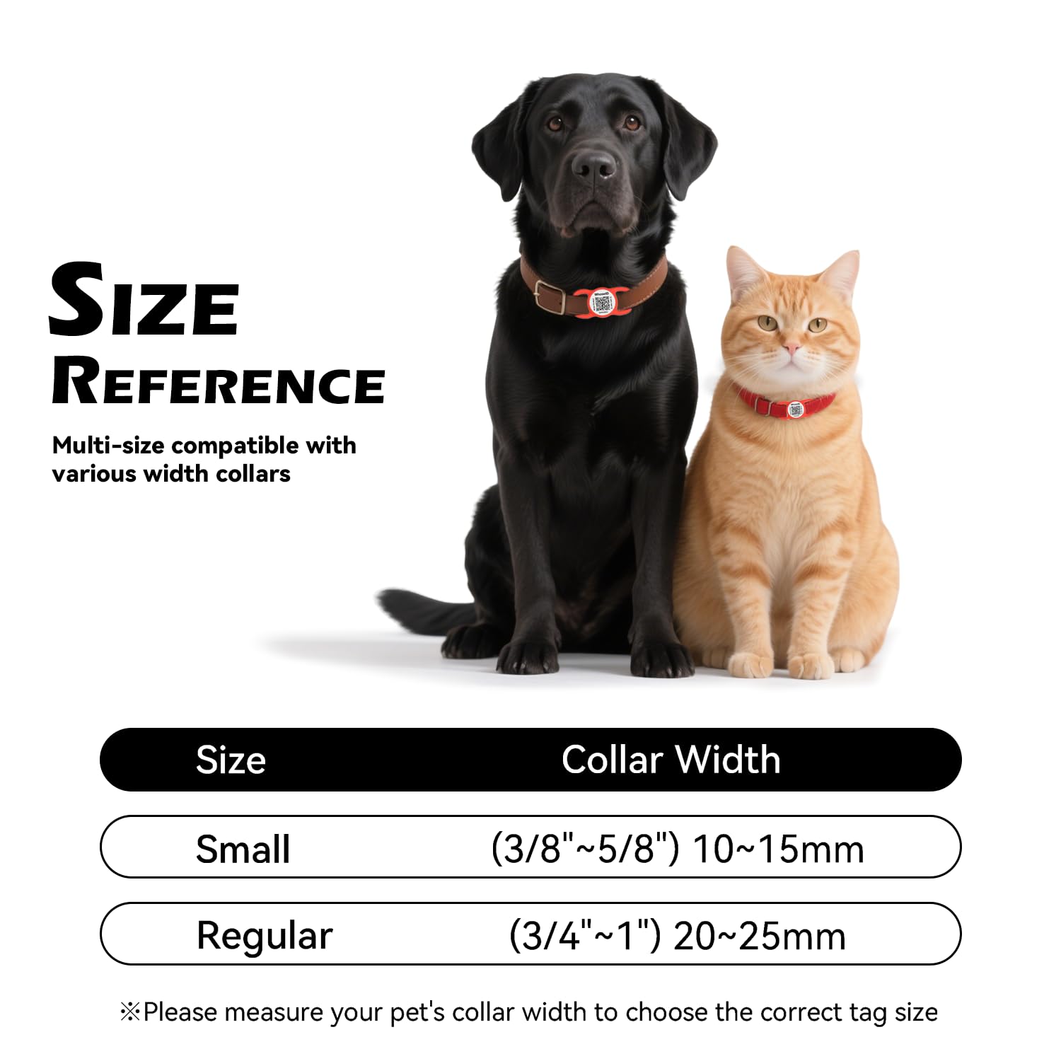 WhoseID QR Code Dog Tag with NFC, Personalized Pet ID Tag, Silent Silicone Dog ID Tag, Modifiable Pet Online Profile, Multiple E