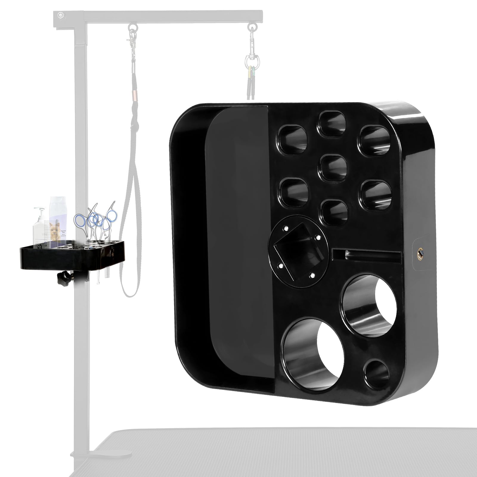 Breeze Touch Rotatable Dog Grooming Organizer For Dog Grooming Table Accessories, Portable Pet Grooming Tools Holder Dog Groomin