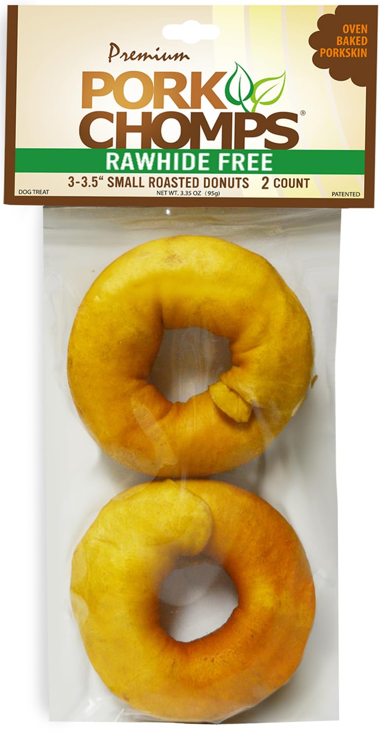 Pork Chomps Roasted Donuts 3 Dog Treat