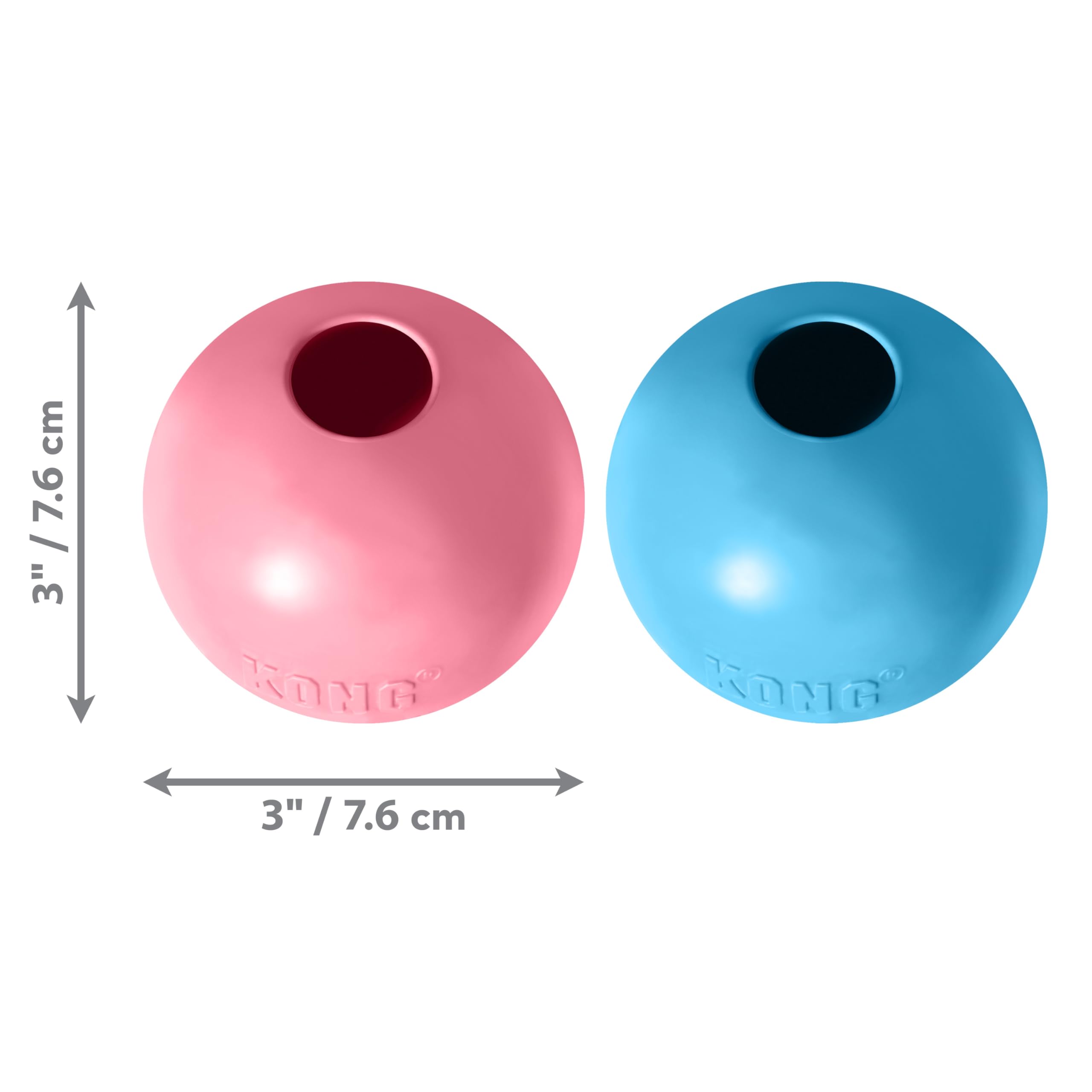 KONG Puppy Ball w/Hole - Soft & Durable Activity Ball for Puppies - Dog Toy Supports Healthy Exercise & Interactive Play - Dog T