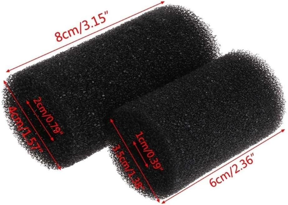 Sluswallow 5Pcs Black Aquarium Filter Sponges,Aquarium Pre-Filter Sponges Filter Intake Sponge Strainer Foam Guard Cover For Fre