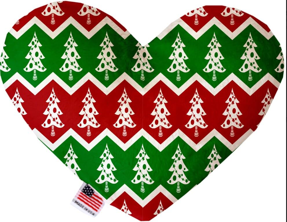 Christmas Pet and Dog Plush Heart or Bone Toy, "Classy Christmas Group" (Available in different sizes and 6 different patterns!) All The Presents 6" Plush Bone