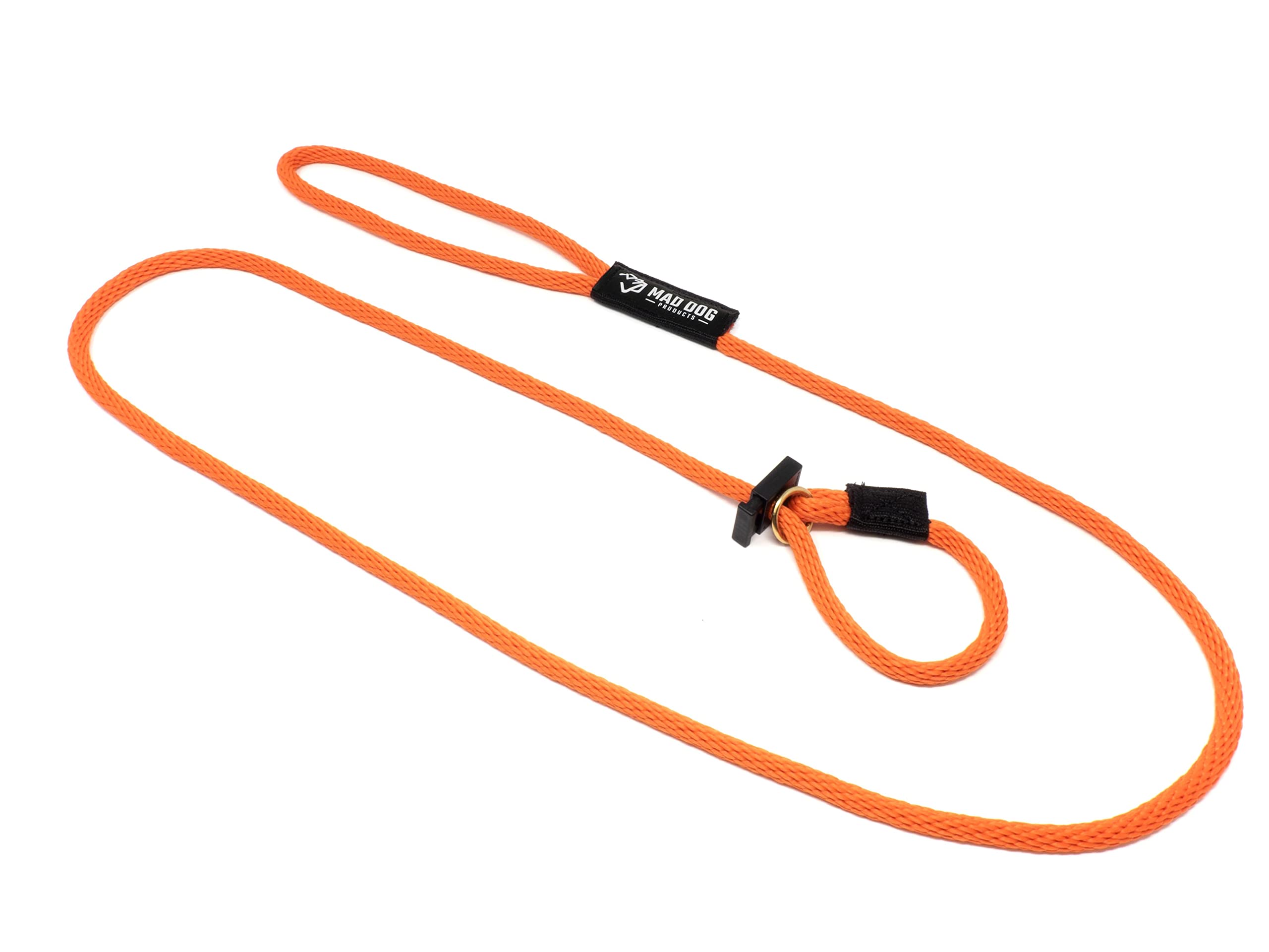 Mad Dog Products English Slip Dog Lead | 1/2 Inch X 10 Feet | Orange